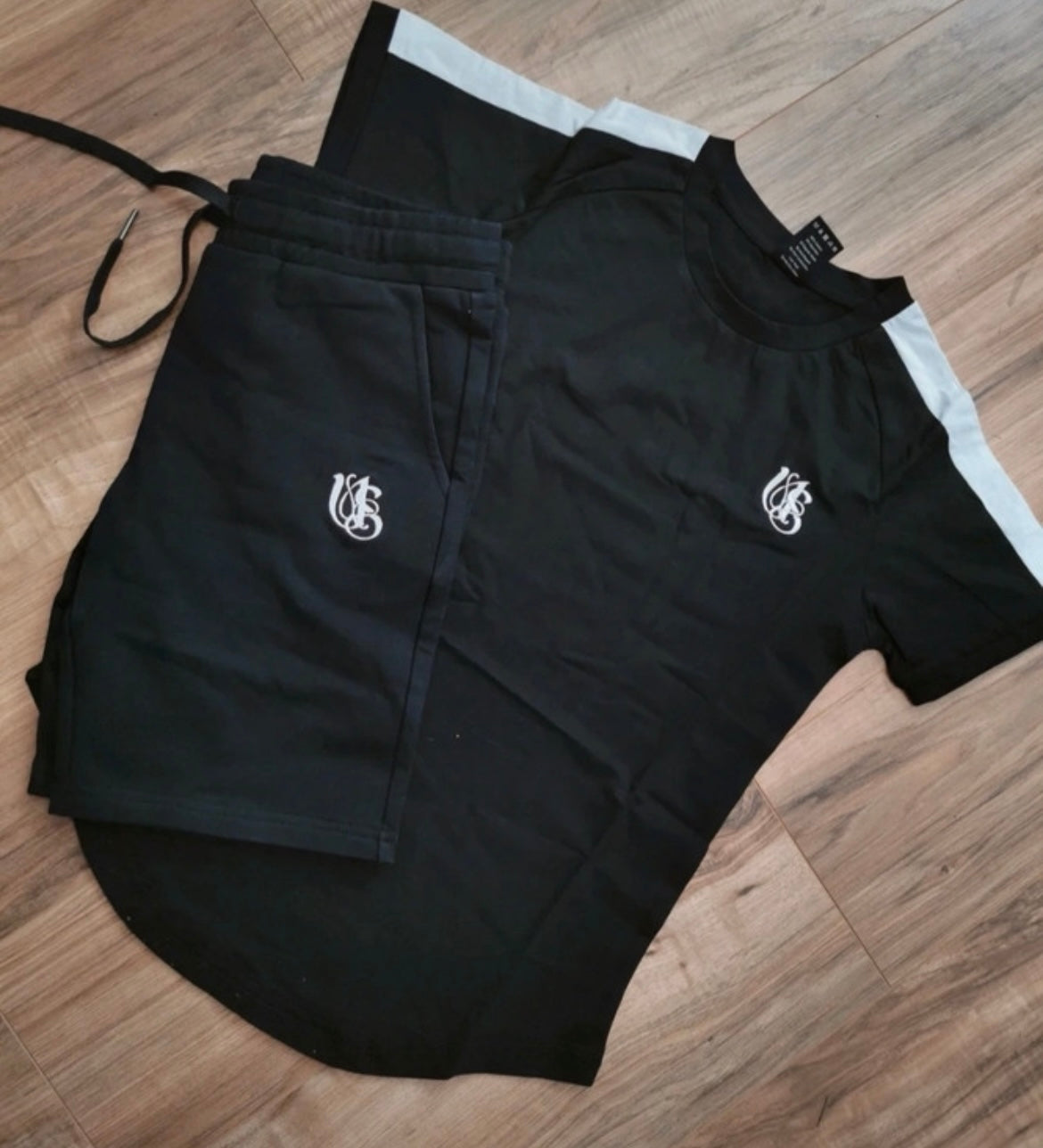1 Black and White Shorts and tshirt sets