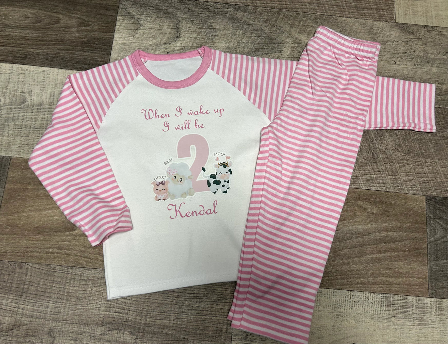 2nd birthday farm pjs