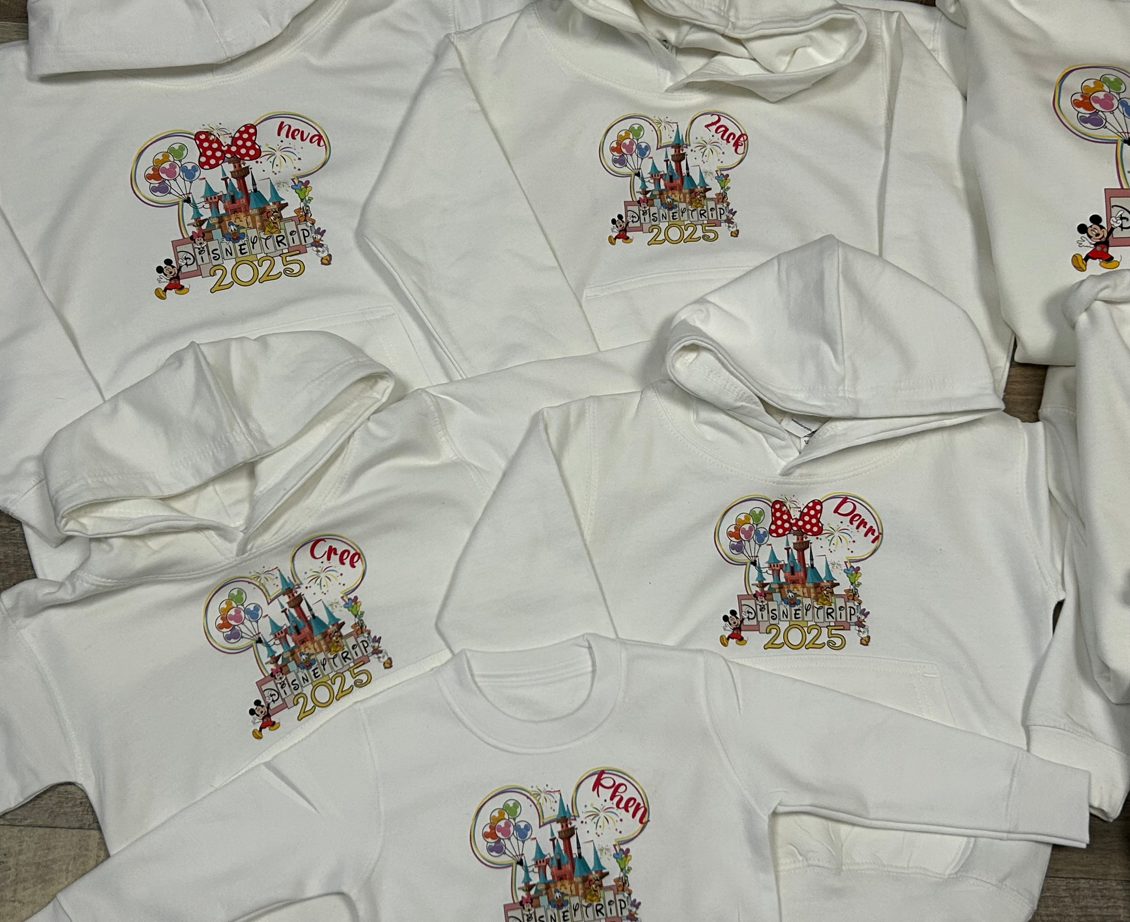 Mickey/minnie head personalised 2025 hoody