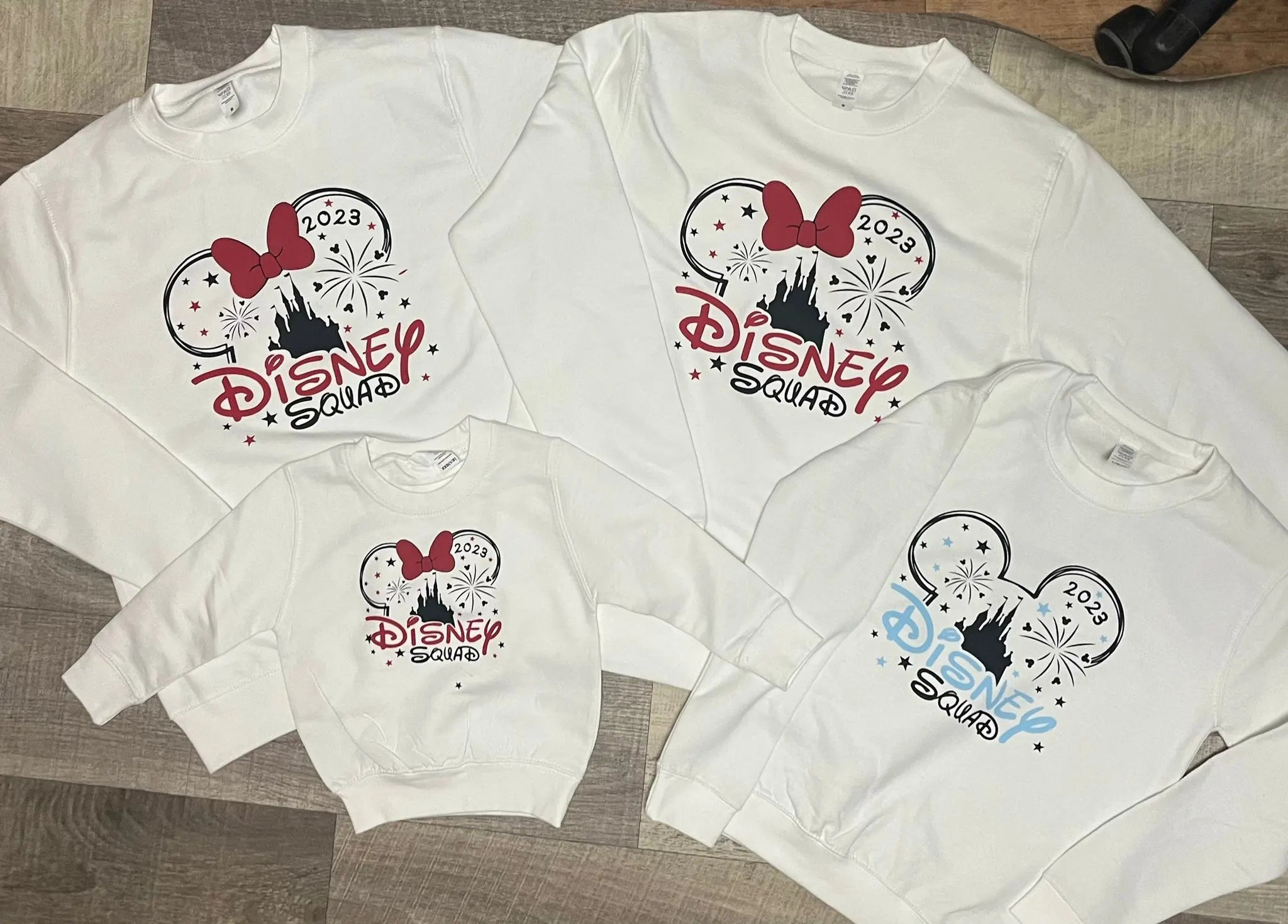 White Disney head sweatshirts