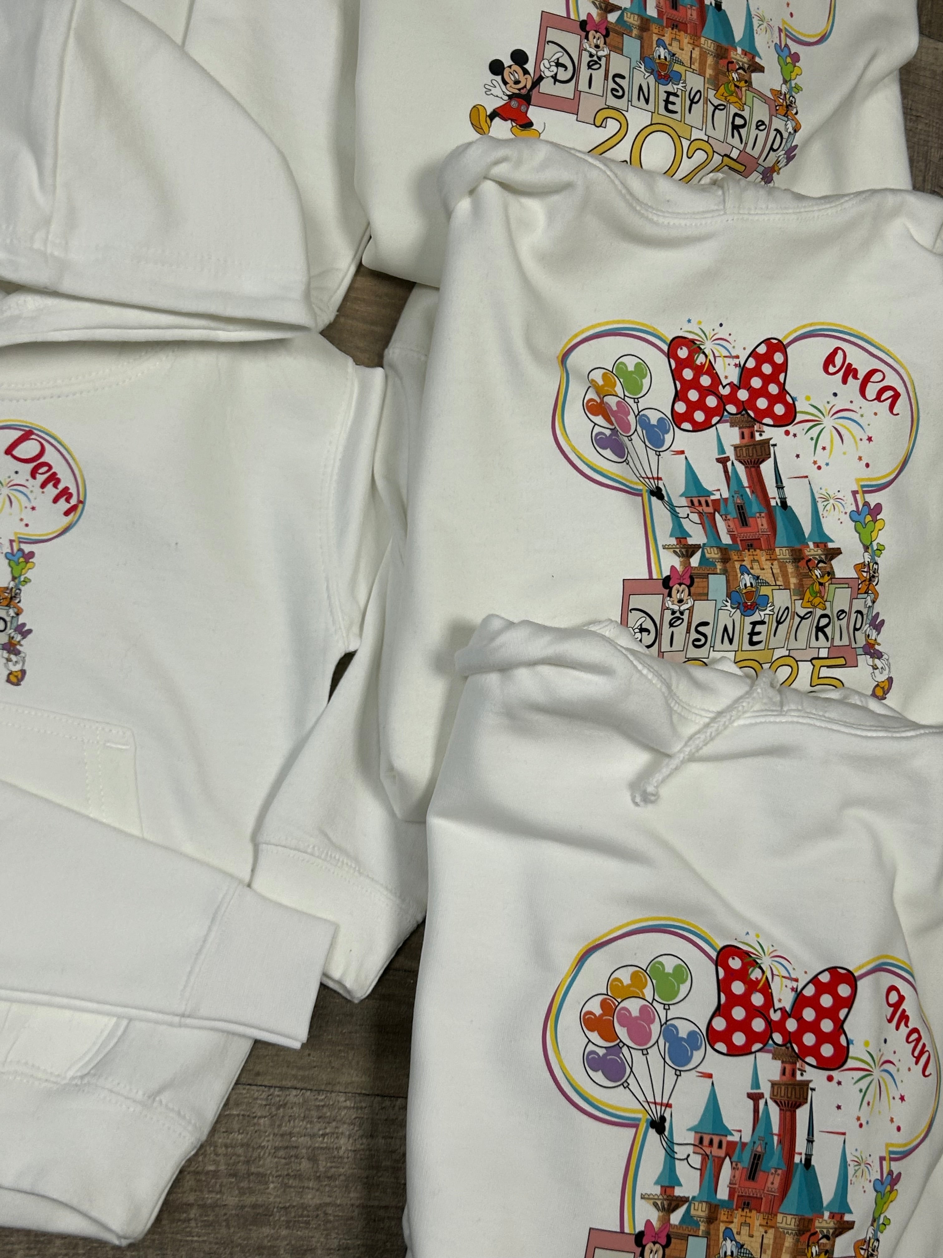 Mickey/minnie head personalised 2025 hoody