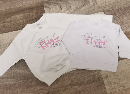 Embroidered First time flyer sweatshirt