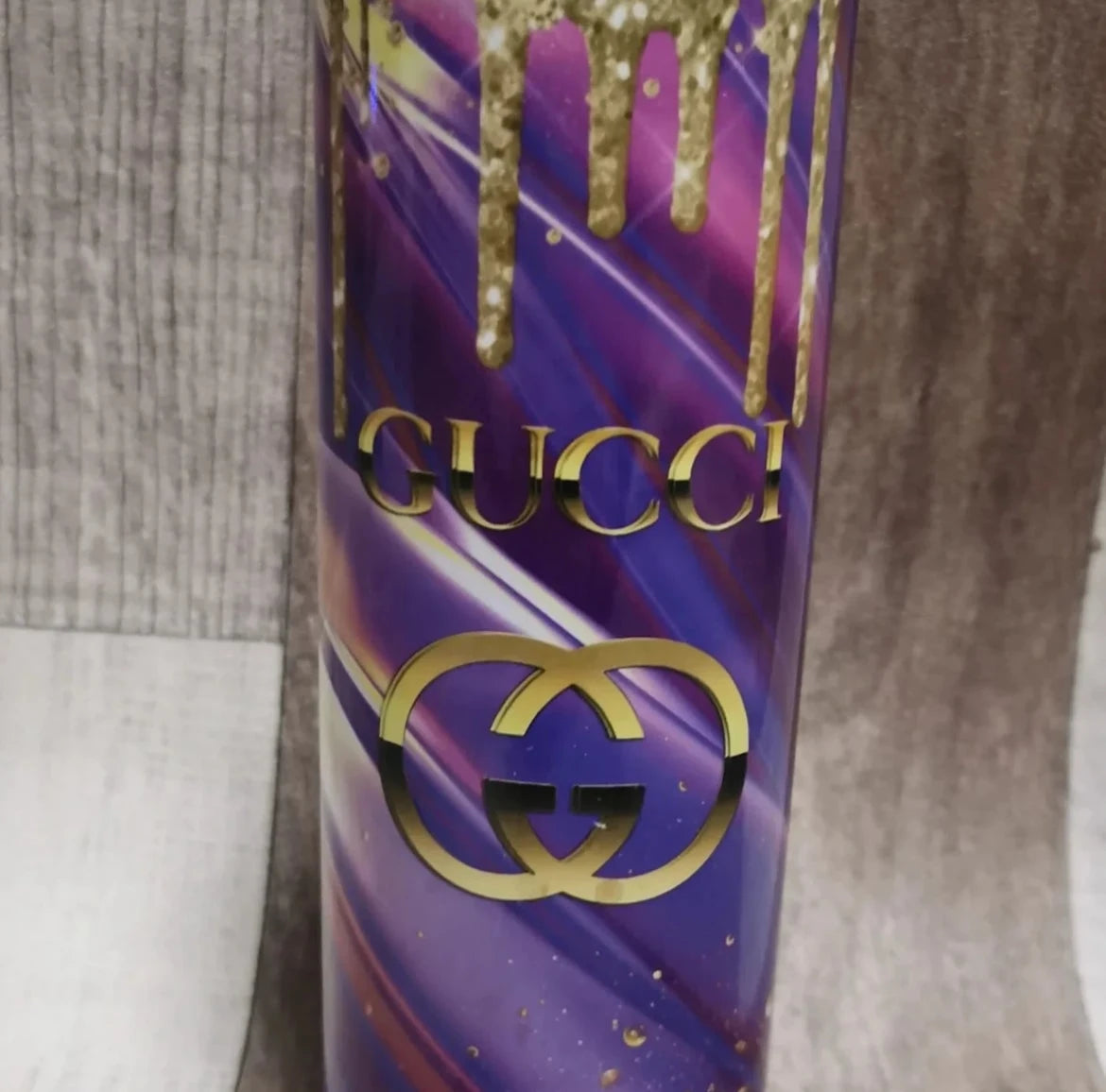 Purple gucci tumblers