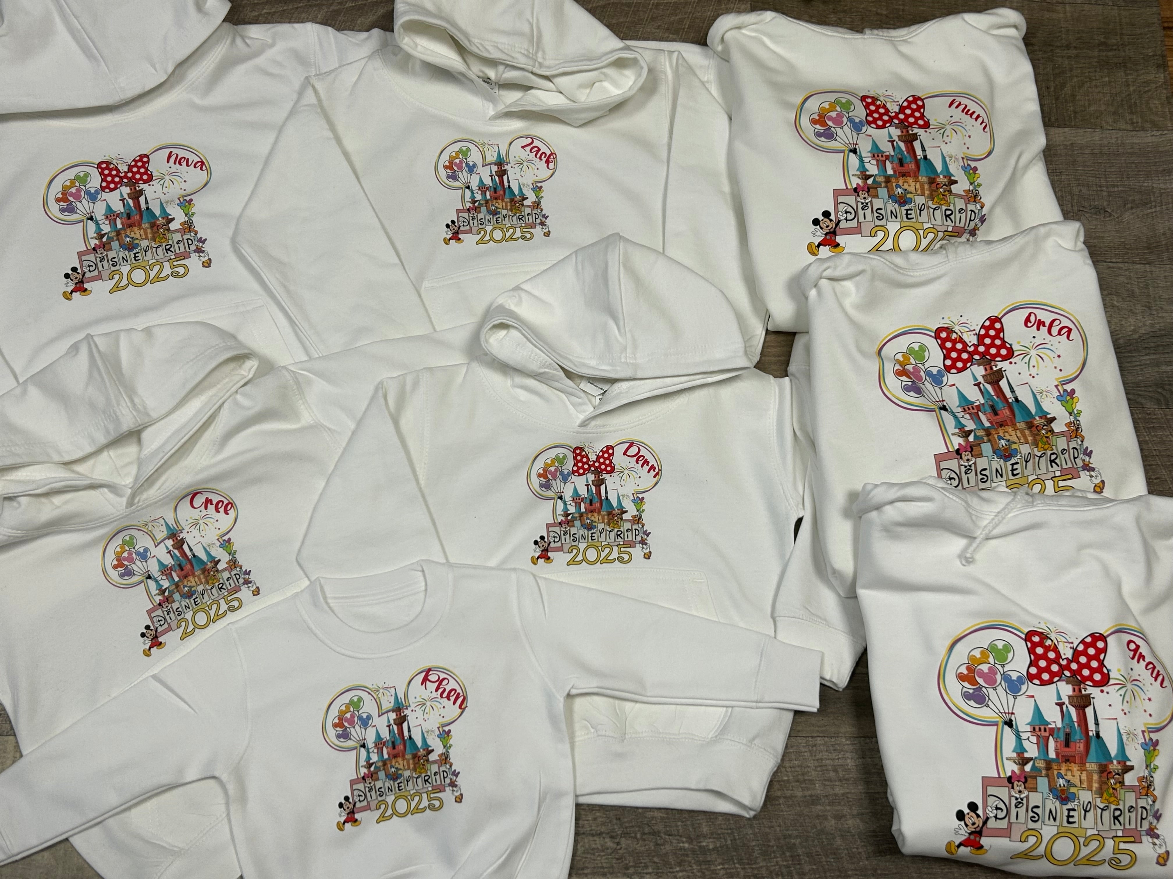 Mickey/minnie head personalised 2025 hoody