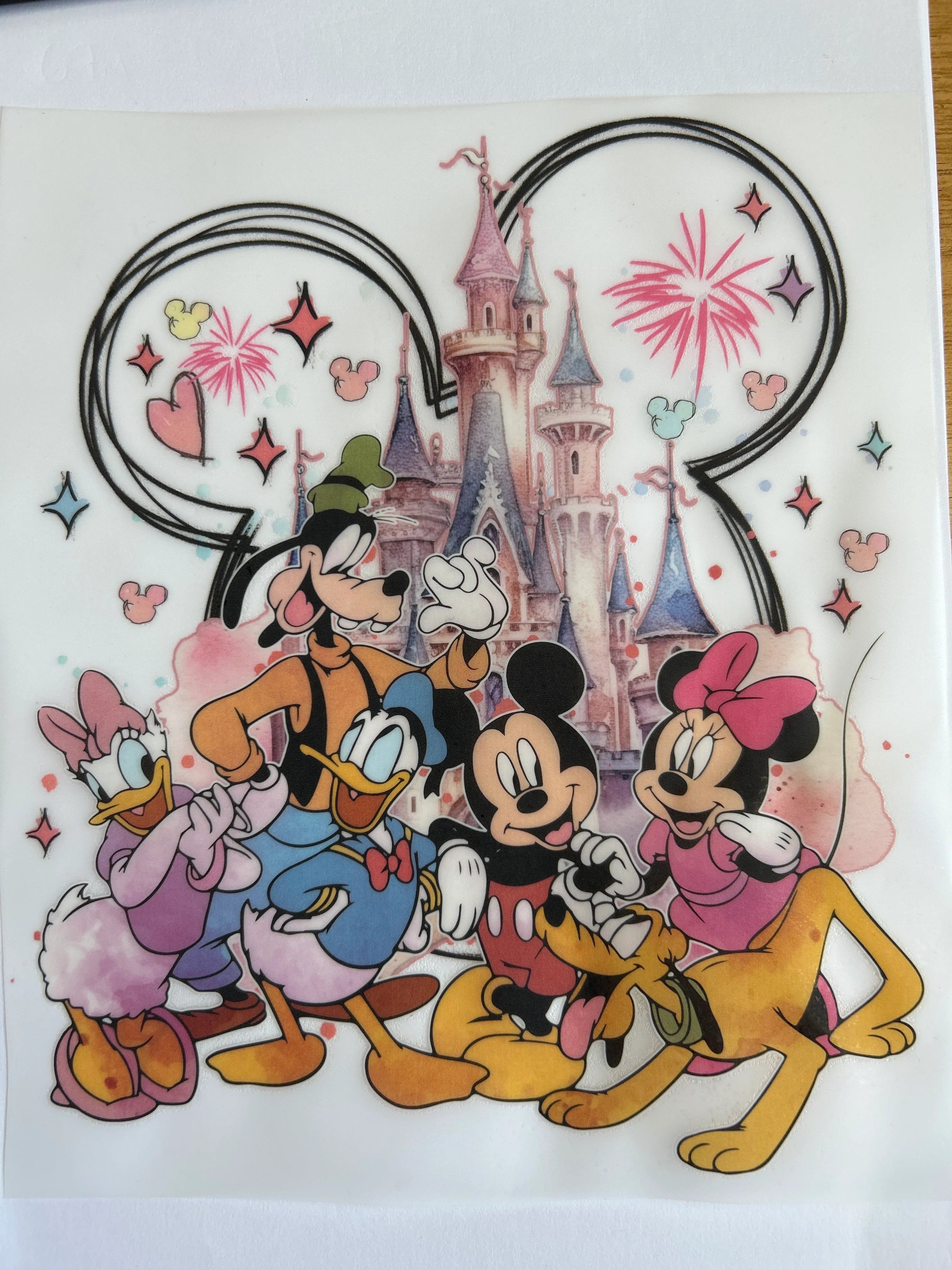 Mickey castle family print