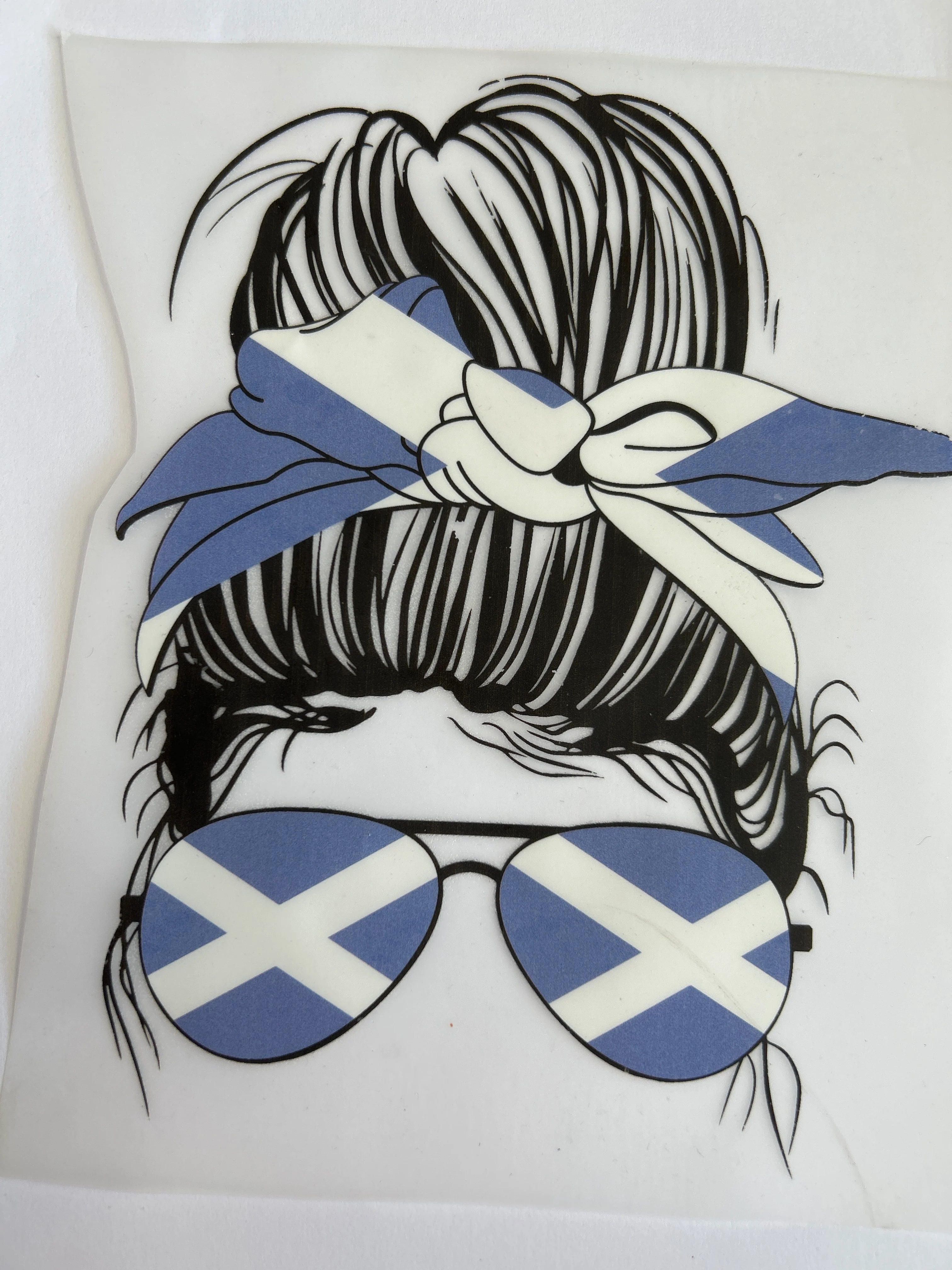 Scottish girl print