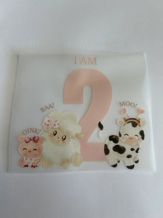 2nd birthday animal print