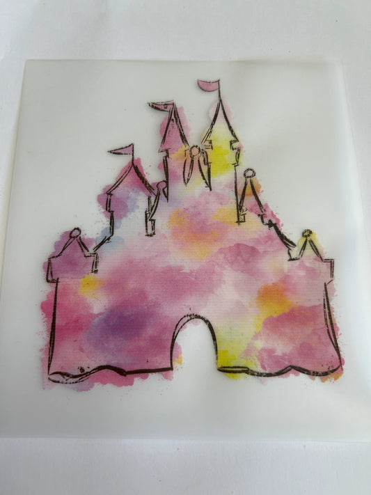 Colourful castle print