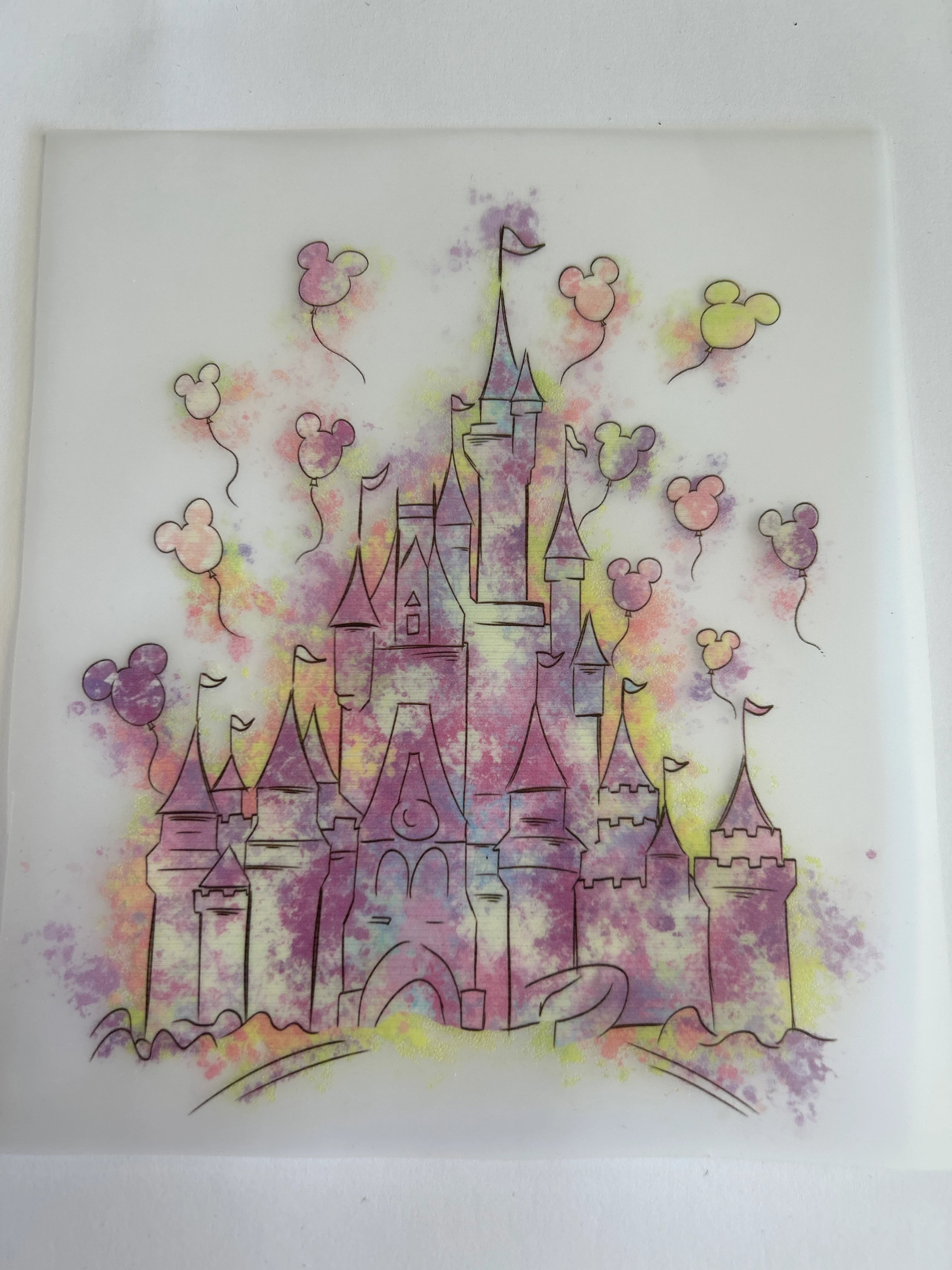 Castle balloons print