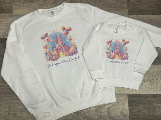 Happiest place on earth sweatshirt