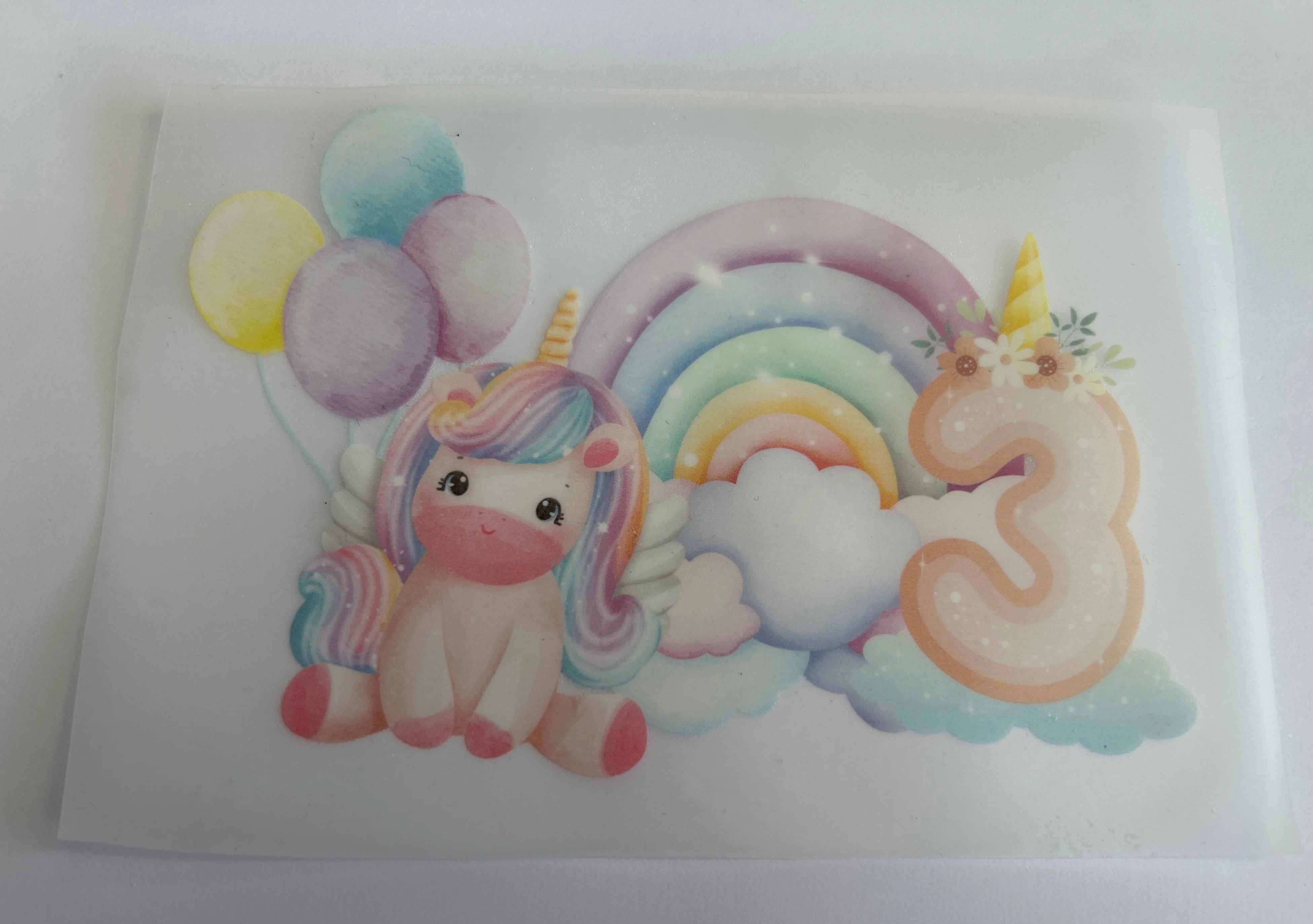 3rd birthday unicorn print