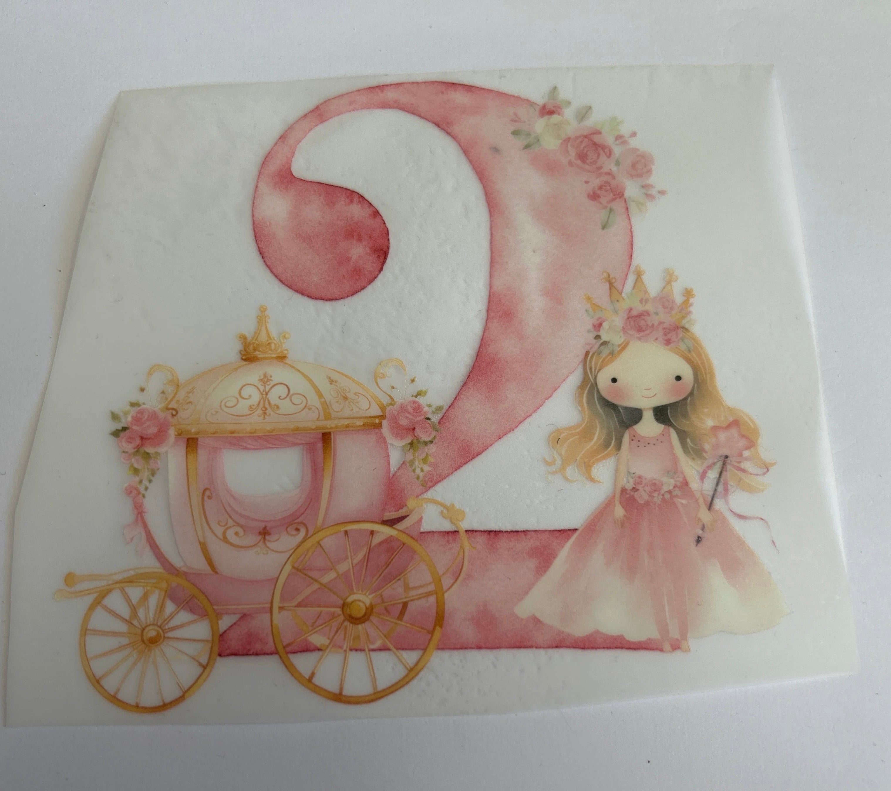 2nd birthday princess print