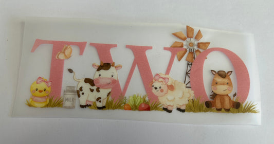 Two farm animal print